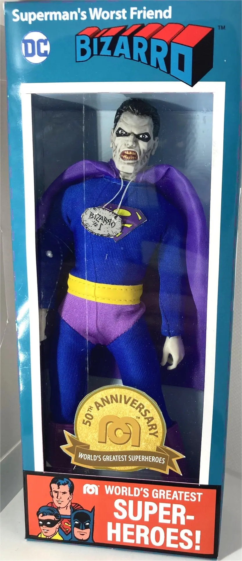 Mego Dc World's Greatest Super-Heroes! 50Th Anniversary - Bizarro 8-Inch Action Figure (51355) 1