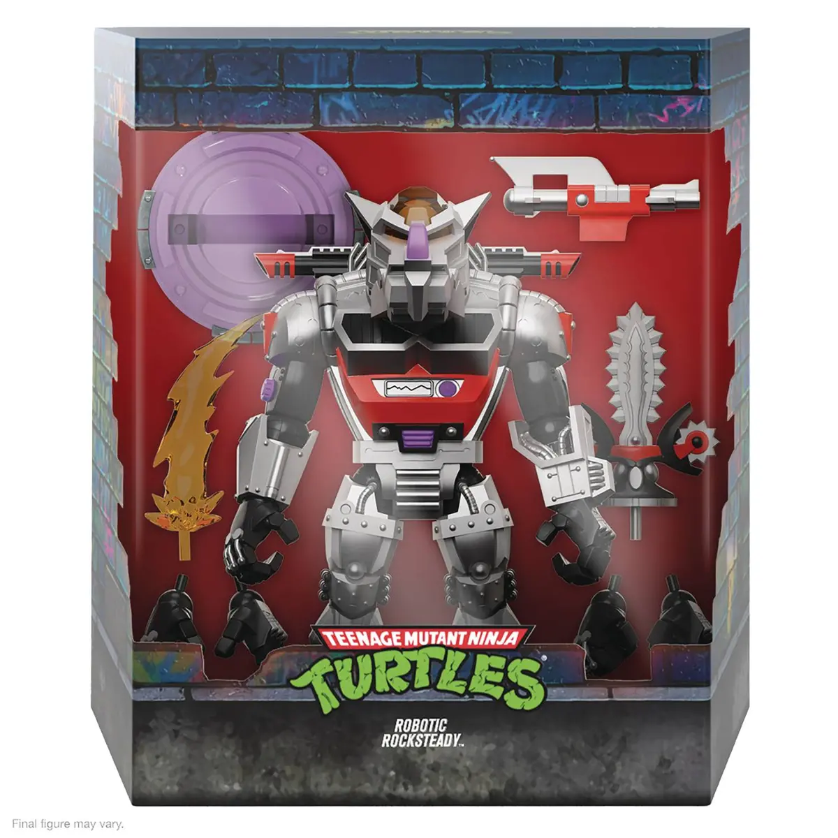 Super7 Ultimates - Teenage Mutant Ninja Turtles (Wave 8) - Robot Rocksteady Action Figure Low Stock 1