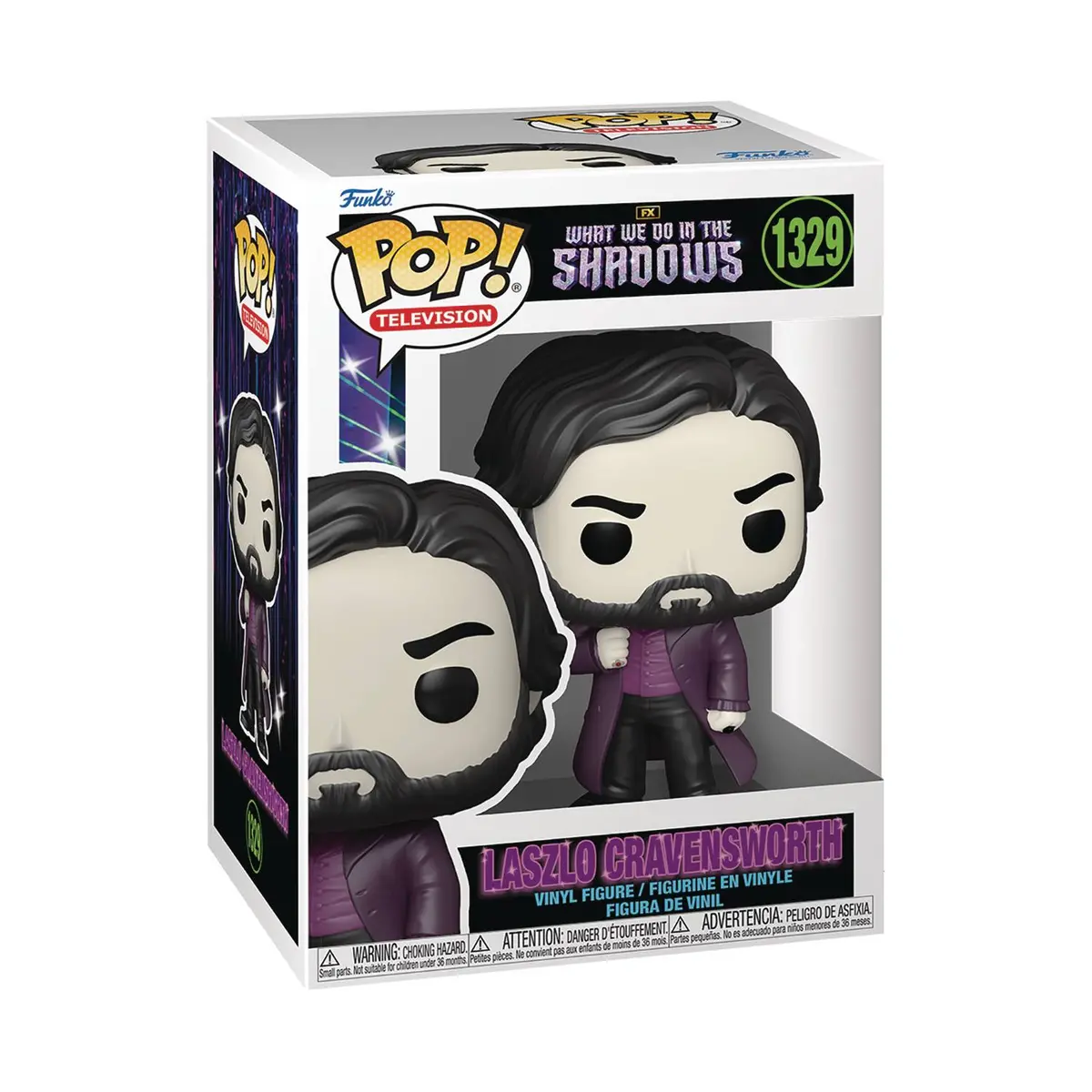 Funko Pop! Television #1329 - What We Do In The Shadows - Laszlo Gravensworth Vinyl Figure (67543) Low Stock 1