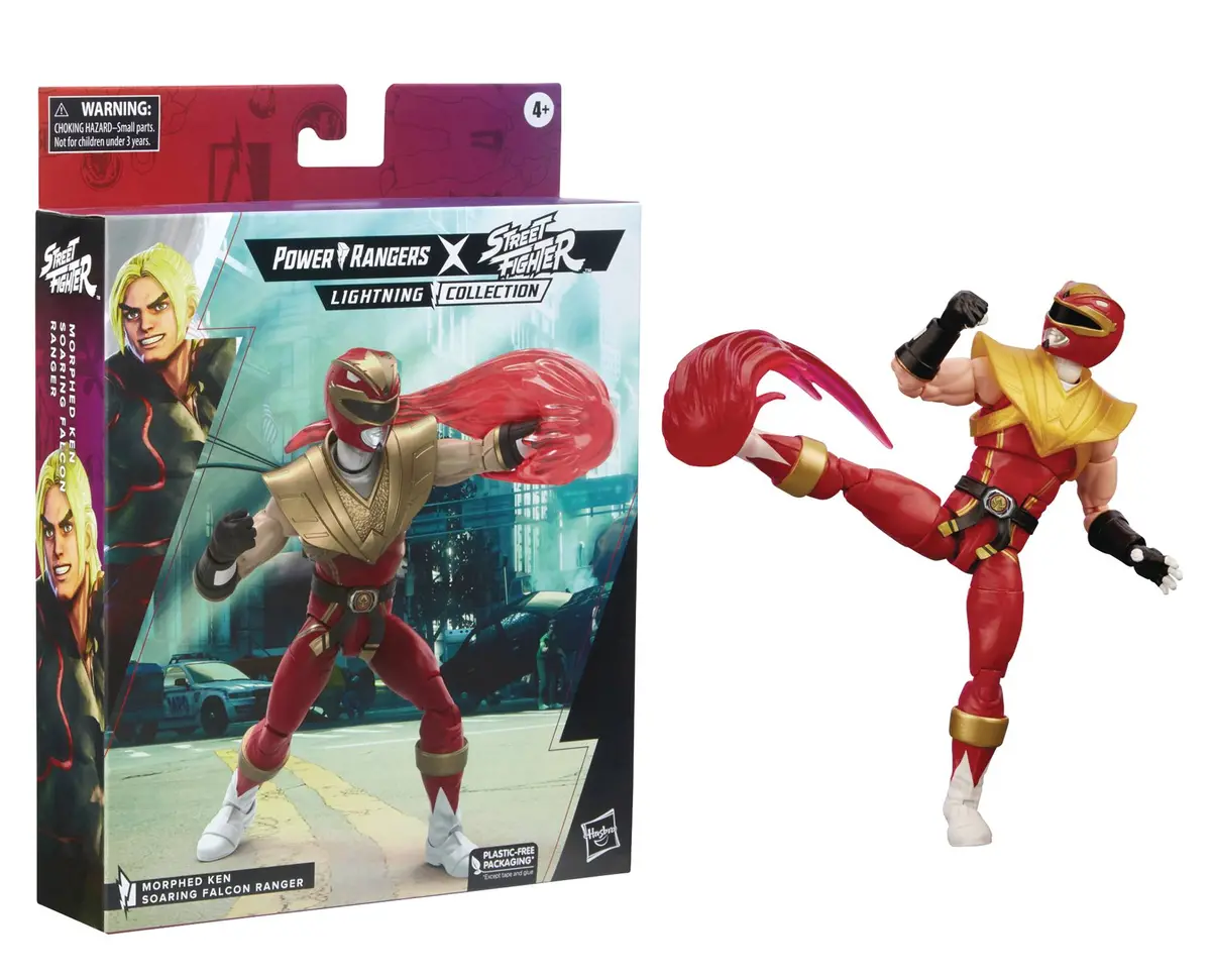 Power Rangers X Street Fighter: Lightning Collection Morphed Ken Soaring Falcon Ranger Action Figure (F6120) Low Stock 1