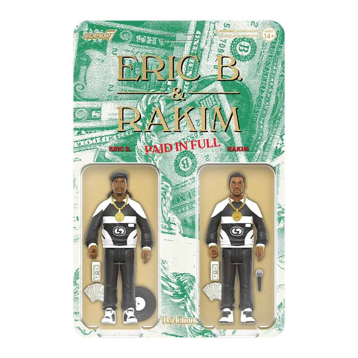 Super7 - Music - Eric B. & Rakim (Paid In Full) 2-Pack Reaction Figures (82134) Low Stock 1