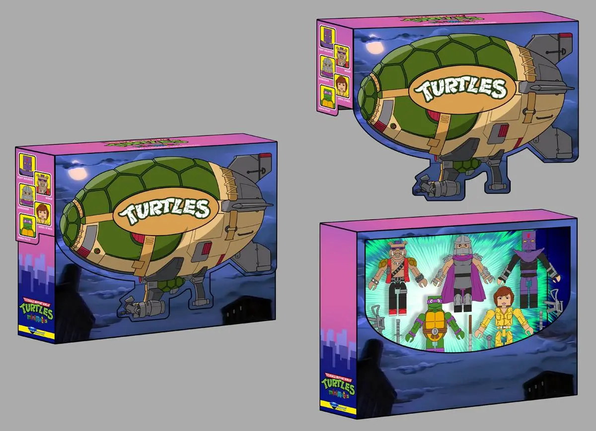 Minimates - Teenage Mutant Ninja Turtles Deluxe Turtle Blimp Box Set (82451) 1