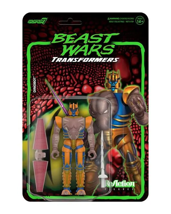 Super7 Reaction Figures - Transformers: Beast Wars - Wave 7 - Dinobot Action Figure (82248) 1