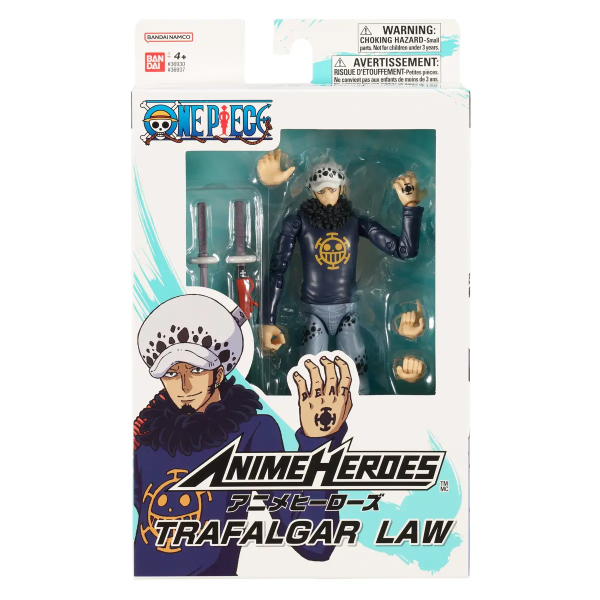 Bandai - Anime Heroes - One Piece - Trafalgar Law Action Figure (36937) Low Stock 1