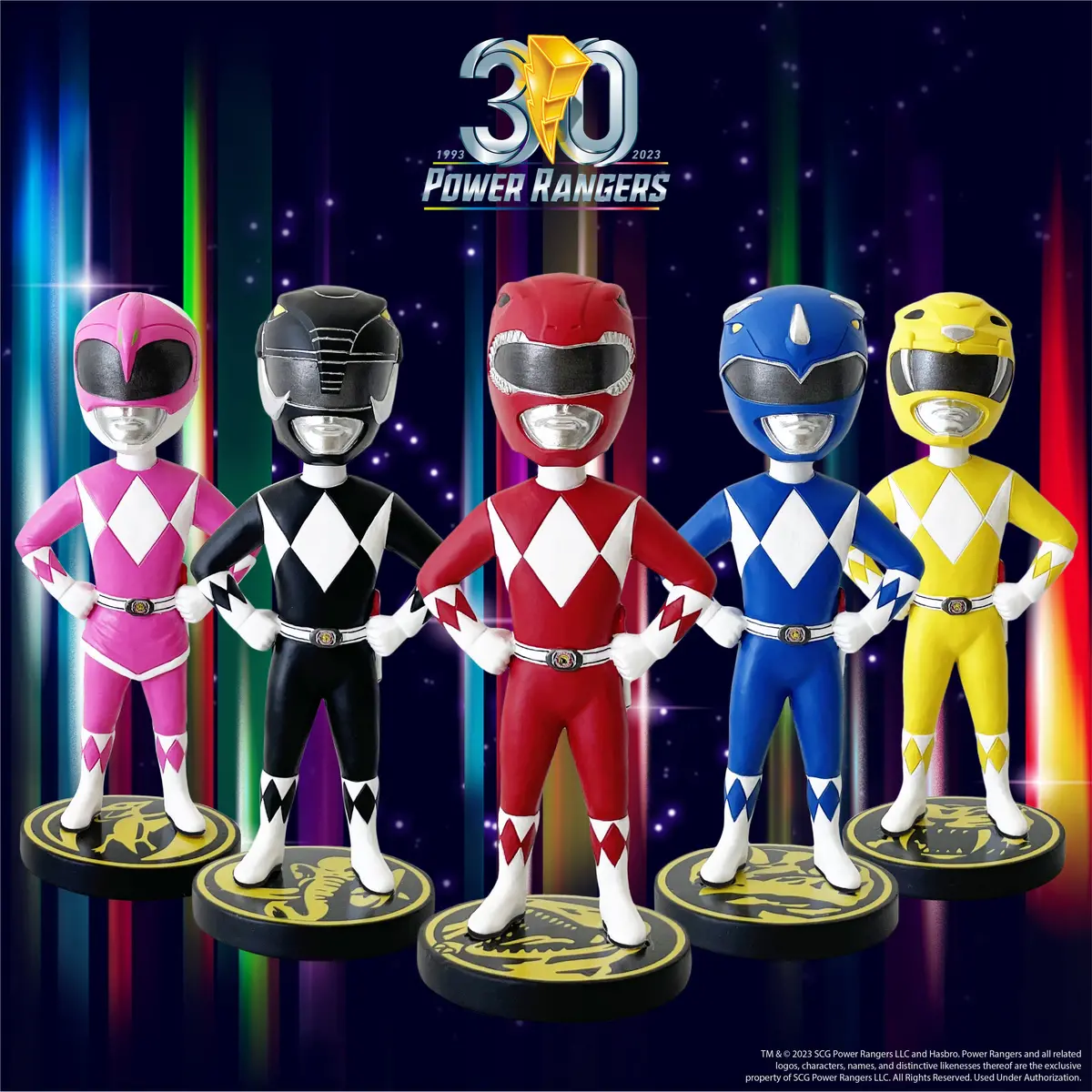 Power Rangers Bobblehead 5-Pack Set Convention Exclusive 2023 (32629) Low Stock 1