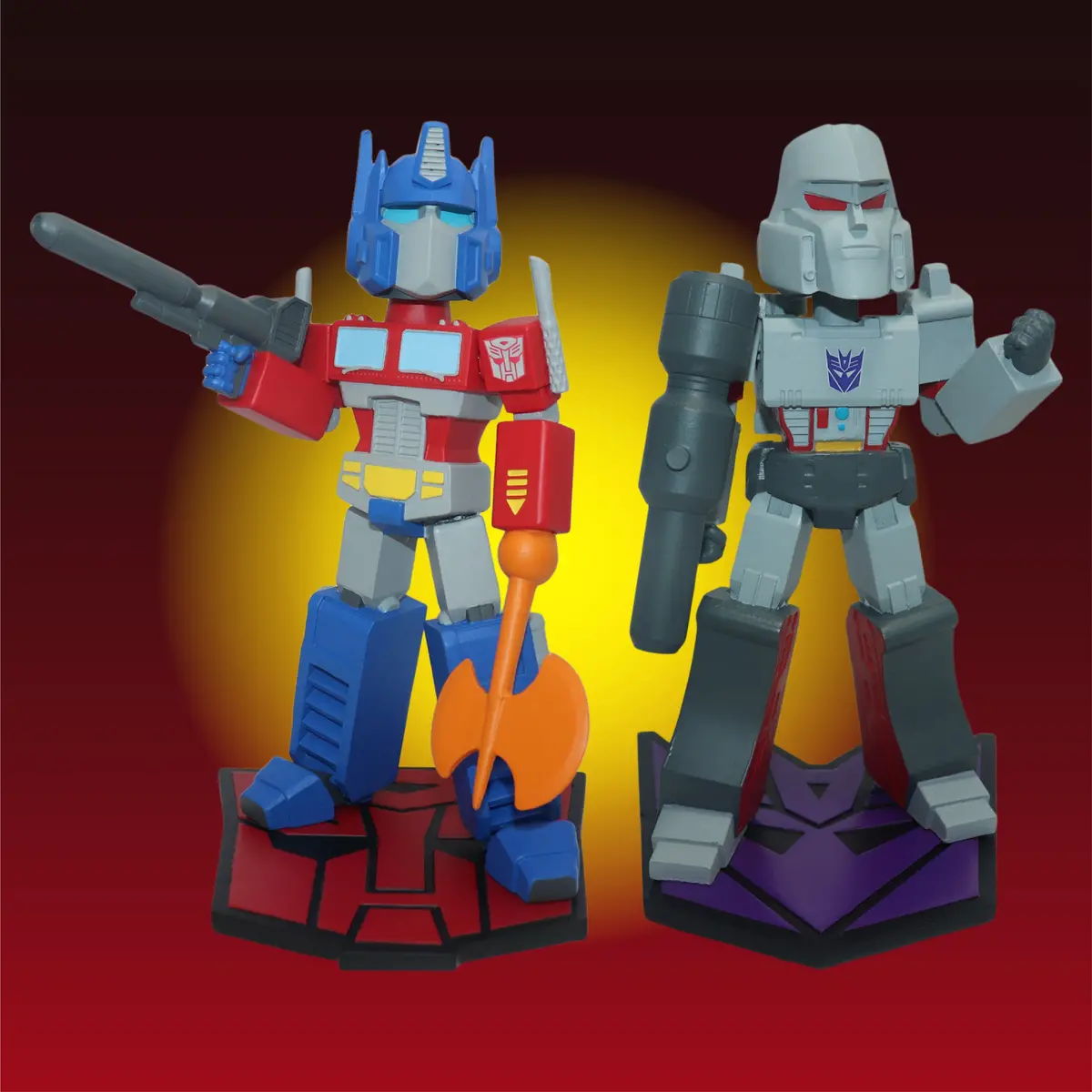 Icon Heroes - Transformers: Optimus Prime Vs Megatron Bobbleheads 2023 Convention Exclusive (30975) Low Stock 1