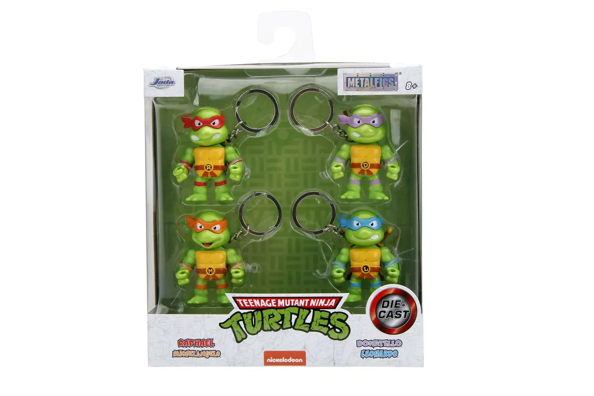 Jada - Teenage Mutant Ninja Turtles 2.5In Metalfigs Keychains 4-Pk (34359) Low Stock 1