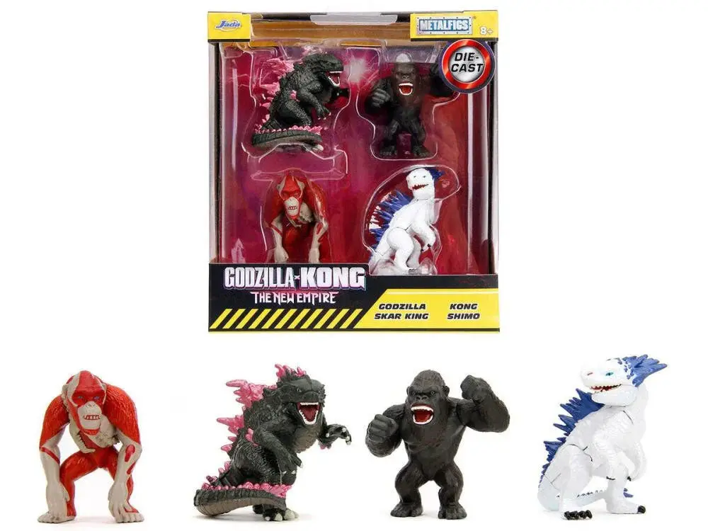 Jada Toys -Godzilla X Kong: The New Empire 2.5In Metalfigs 4-Pk (34989) 1