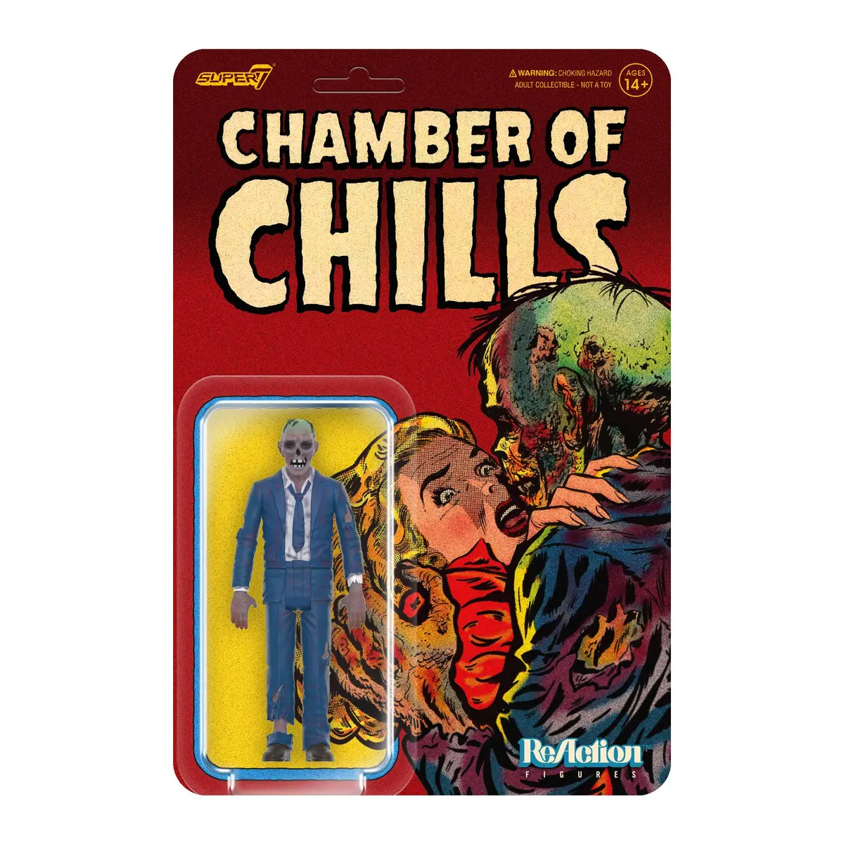 Super7 Reaction Figures Pre-Code Horror Chamber Of Chills: Heartless Zombie Px Action Figure (83429) 1