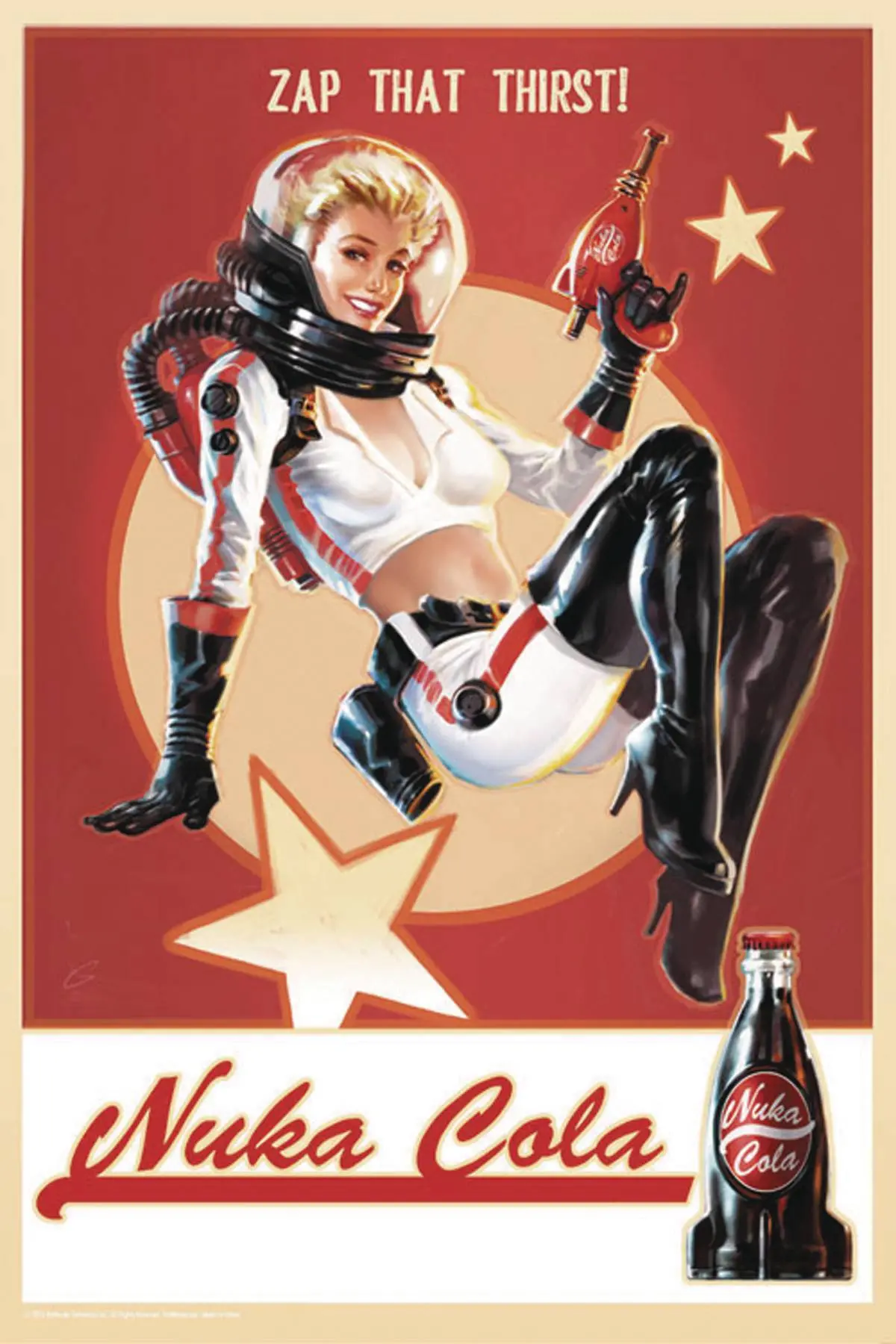 Fallout - Nuka Cola Pin-Up (12X18) Previews Exclusive Tin Sign Replica (00492) Low Stock 1