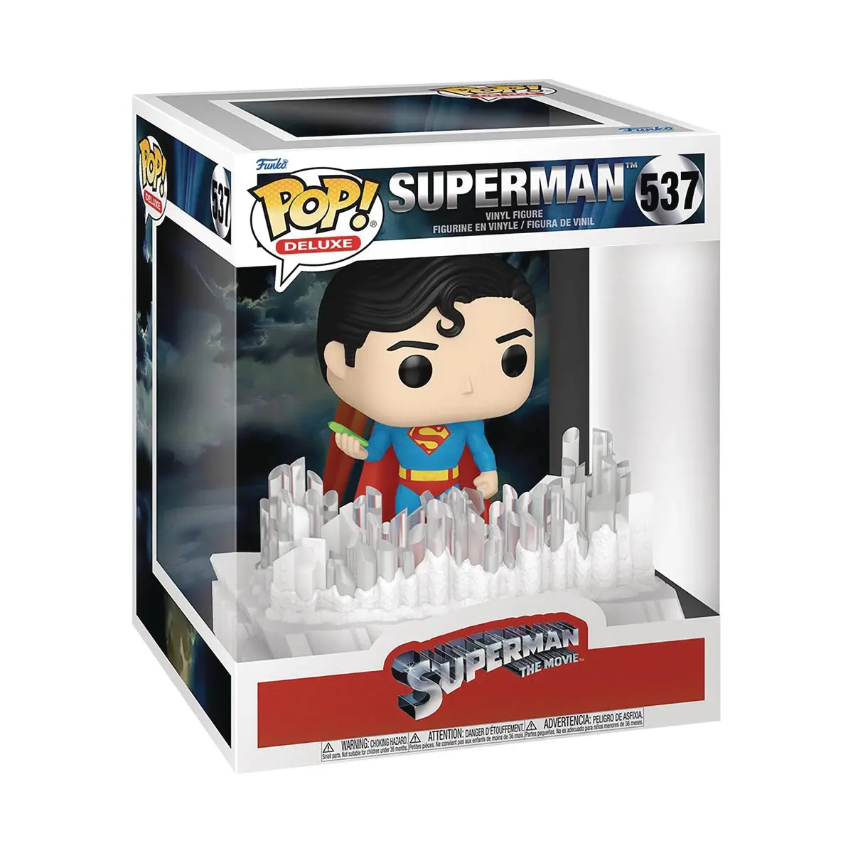 Funko Pop Deluxe 537 Superman Movie 1978 Superman Vinyl Figure & Fortress Of Solitude Crystals 80762 1