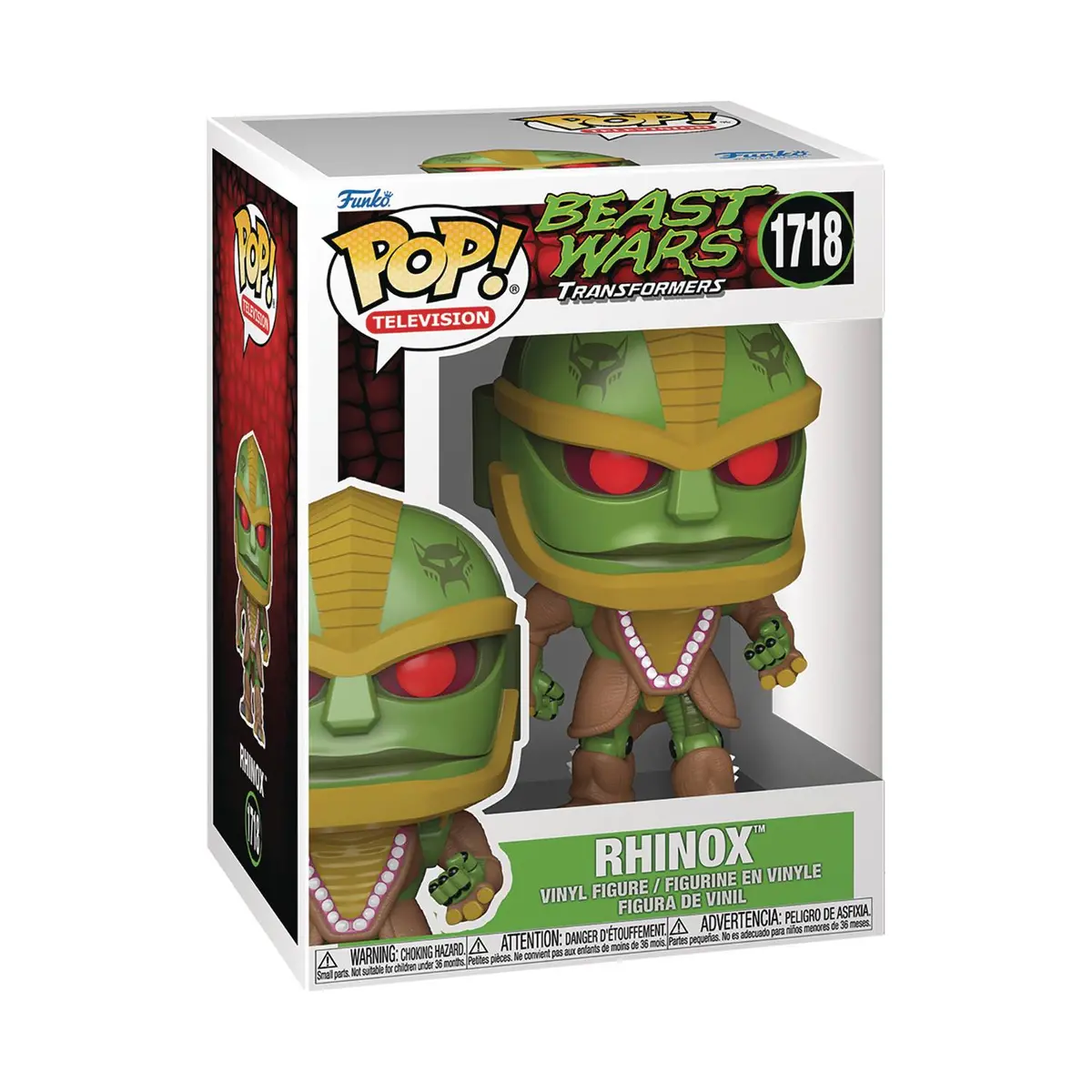 Funko Pop! Television #1718 - Transformers: Beast Wars - Rhinox Vinyl Figure (86216) 1