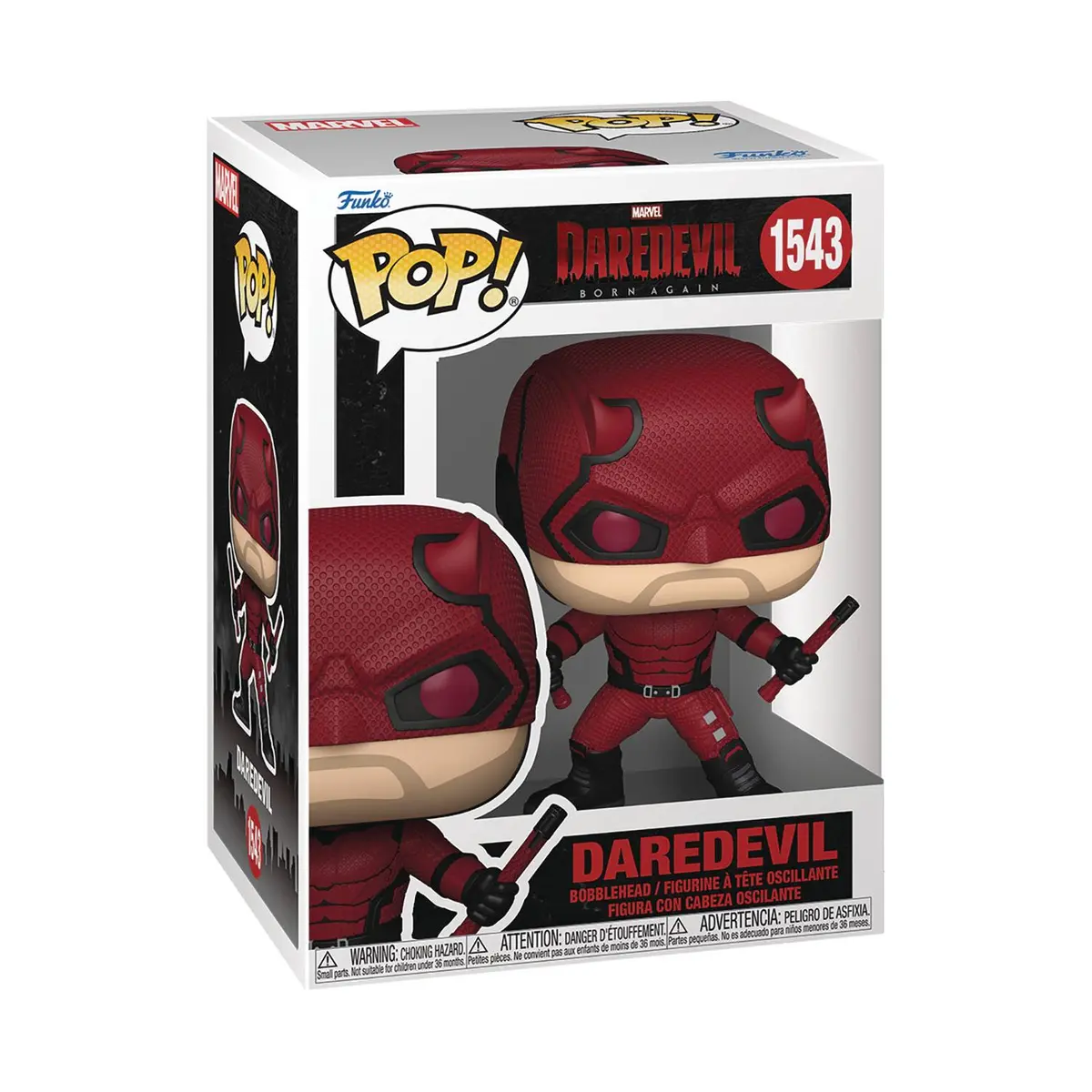 Funko Pop! Marvel #1543 - Daredevil: Born Again - Daredevil Vinyl Figure (75861) 1