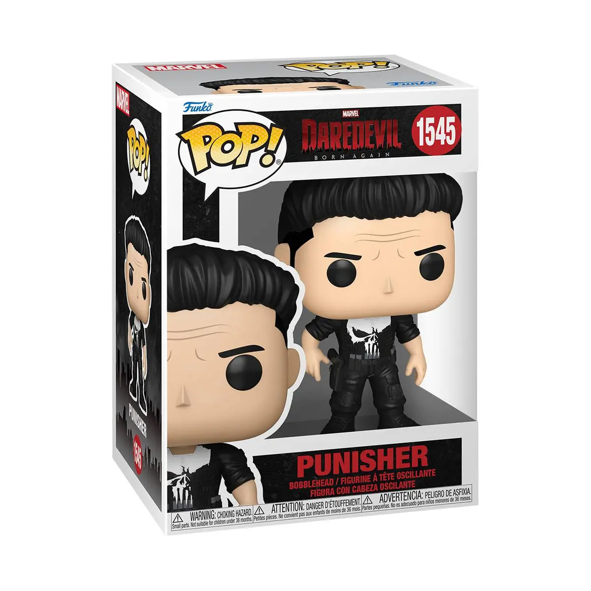 Funko Pop! Marvel #1545 - Daredevil: Born Again - Punisher Vinyl Figure (75863) Low Stock 1