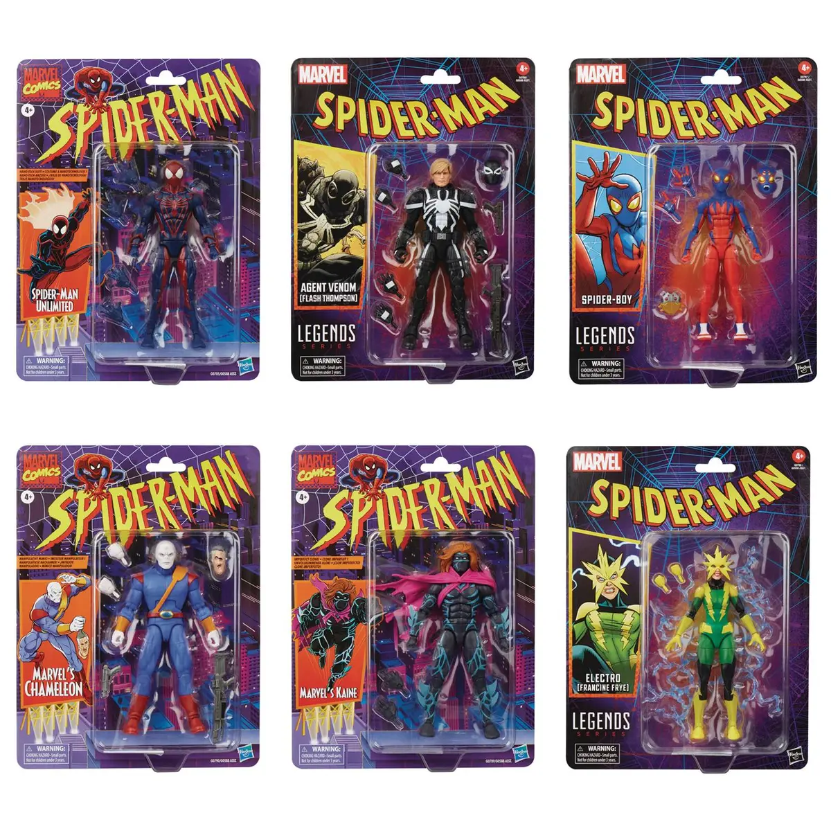 Spider-Man Legends Retro Collection - 2025 Action Figure 6-Pack (G0588) 1