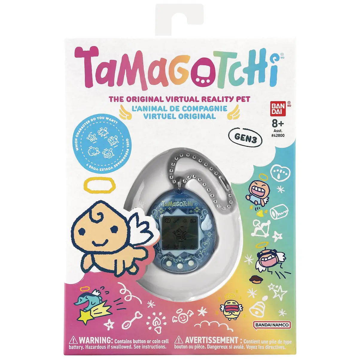 Bandai - The Original Tamagotchi (Gen 3) Angel Sky Virtual Reality Pet (42990) 1