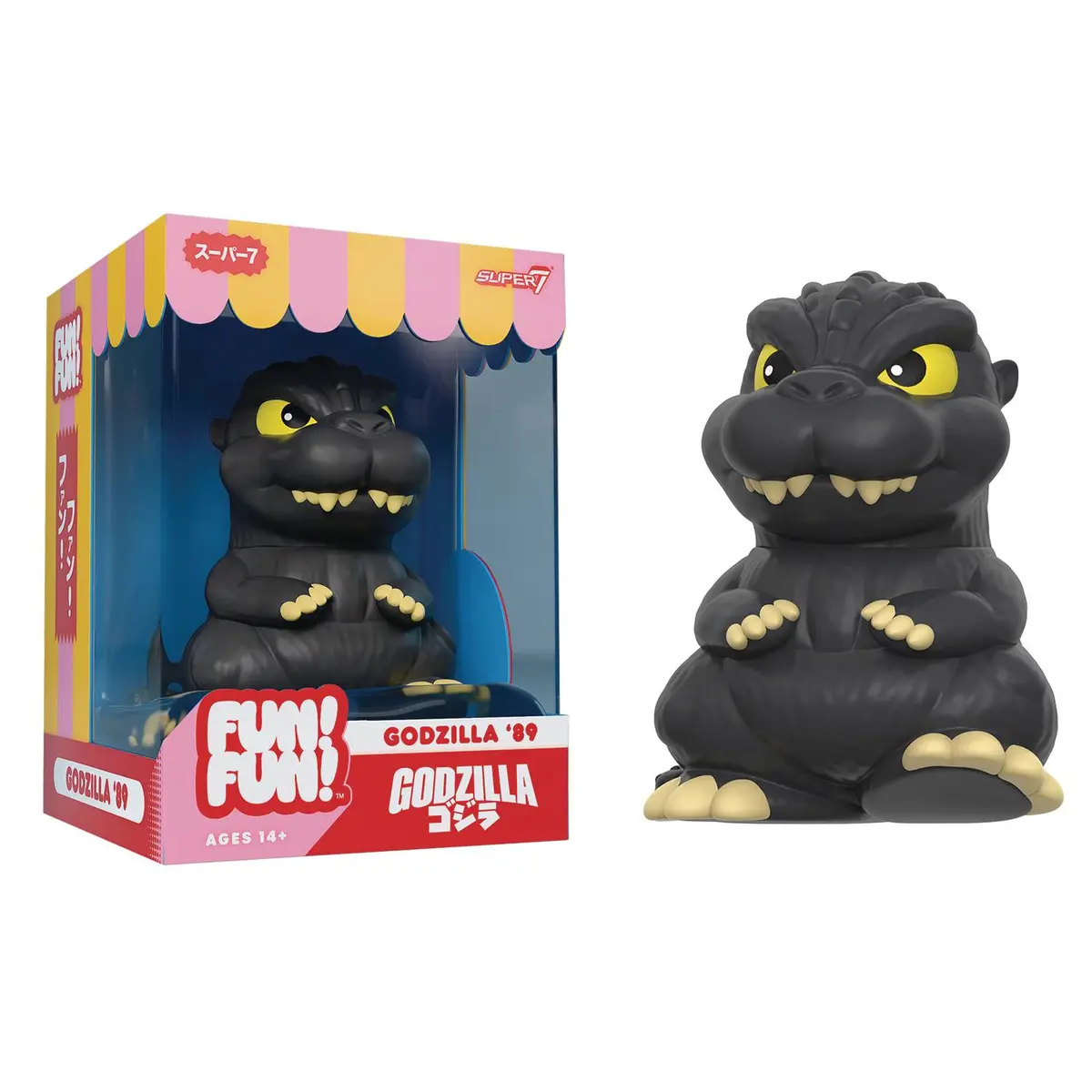 Super7 Fun! Fun! - Toho (Wave 1) - Godzilla Vs. Biollante - Godzilla '89 Soft Vinyl Figure (80732) Low Stock 1
