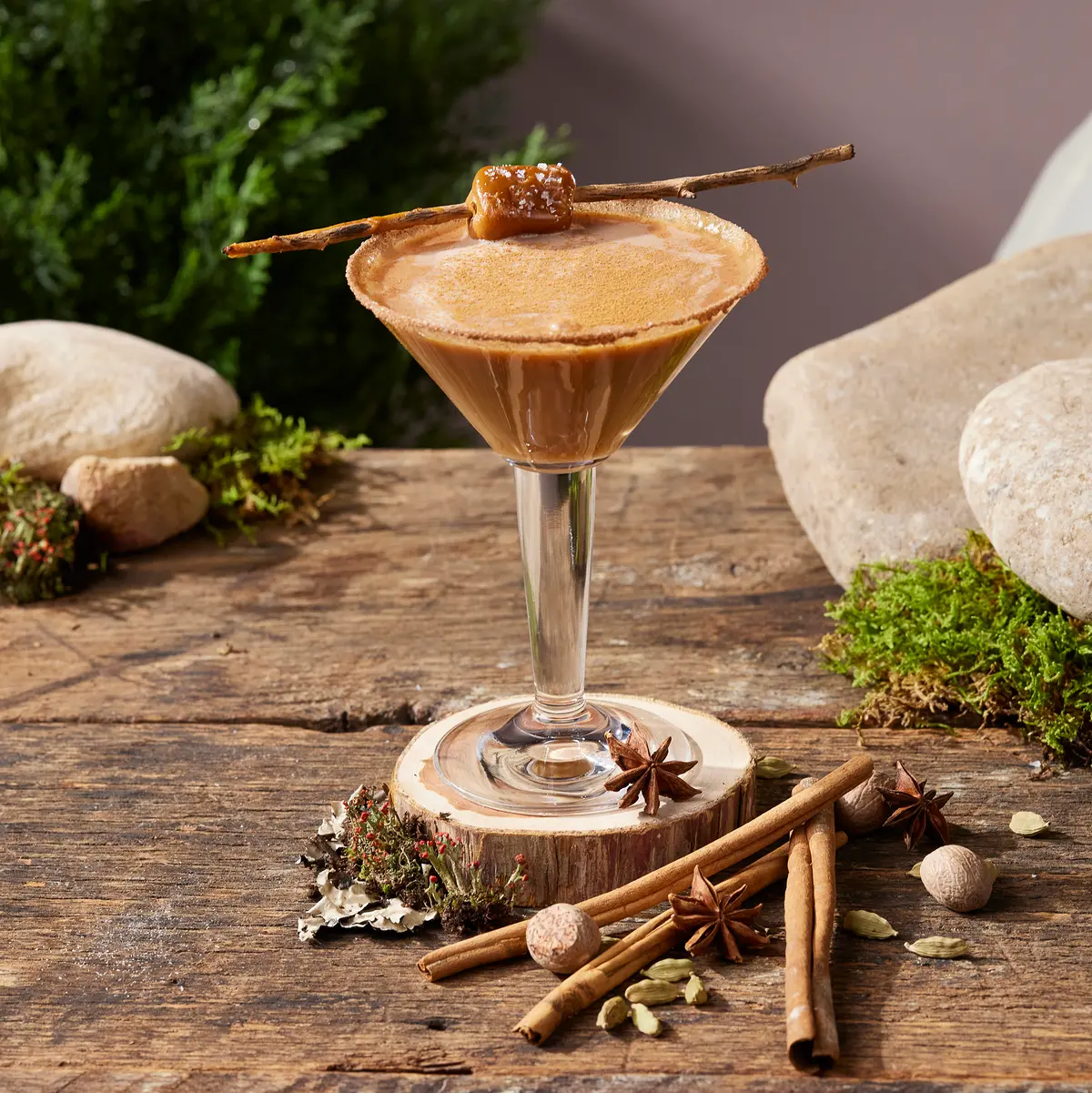 Salted Rum-Chai-Ta Martini 1