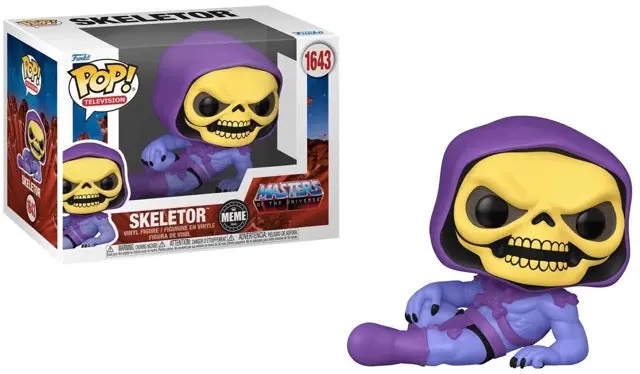 Funko Pop! Television 1643 - Masters Of The Universe - Skeletor (Disturbing Facts/Laying Meme) 81067 1