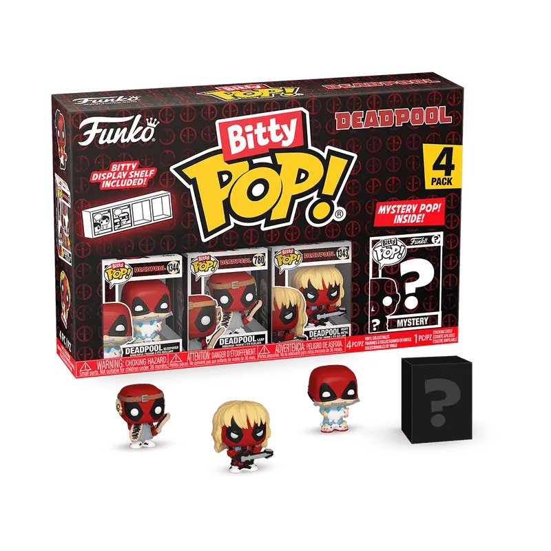 Funko Bitty Pop! - Deadpool - Series 4 - Sleepover - Vinyl Figure 4-Pack (84962) Low Stock 1