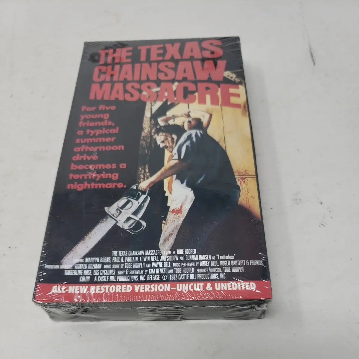 The Texas Chainsaw Massacre Vhs 1993 Restored Version Uncut Unedited New Csealed 1