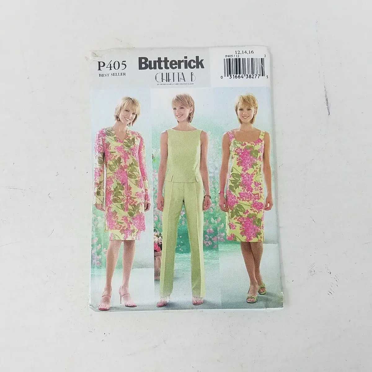 Butterick B405 Chetta B Top Pants Coat Dress Sewing Patterns Womens Sz 12-14-16 1