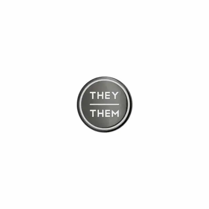 They / Them Pronoun Pin 1