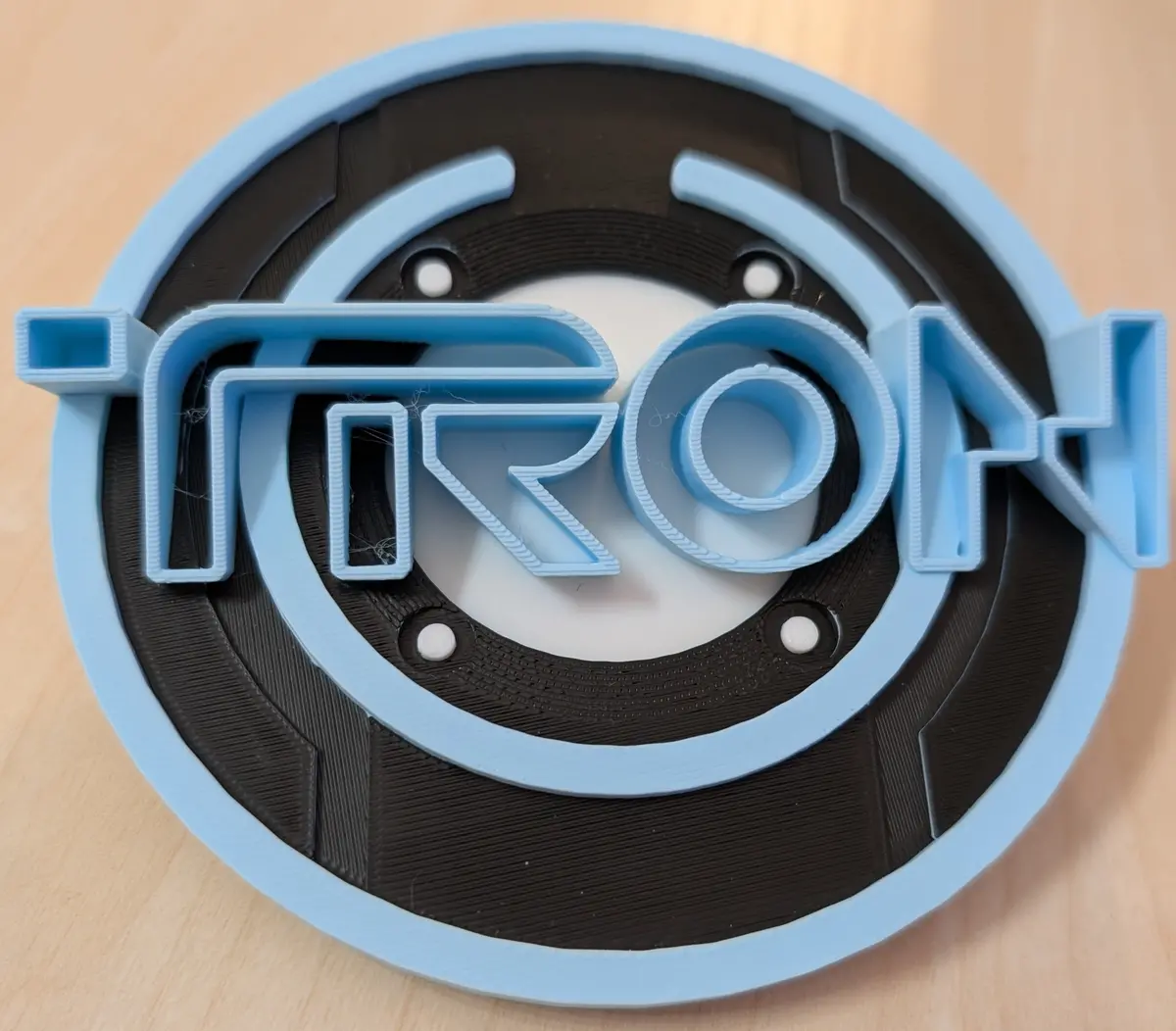 Tron: Legacy (2010) - Desk Paper Weight / Novelty Pop Art - Blue, Black & White - 13.5 X 13.5 X 5 Cm Low Stock 1