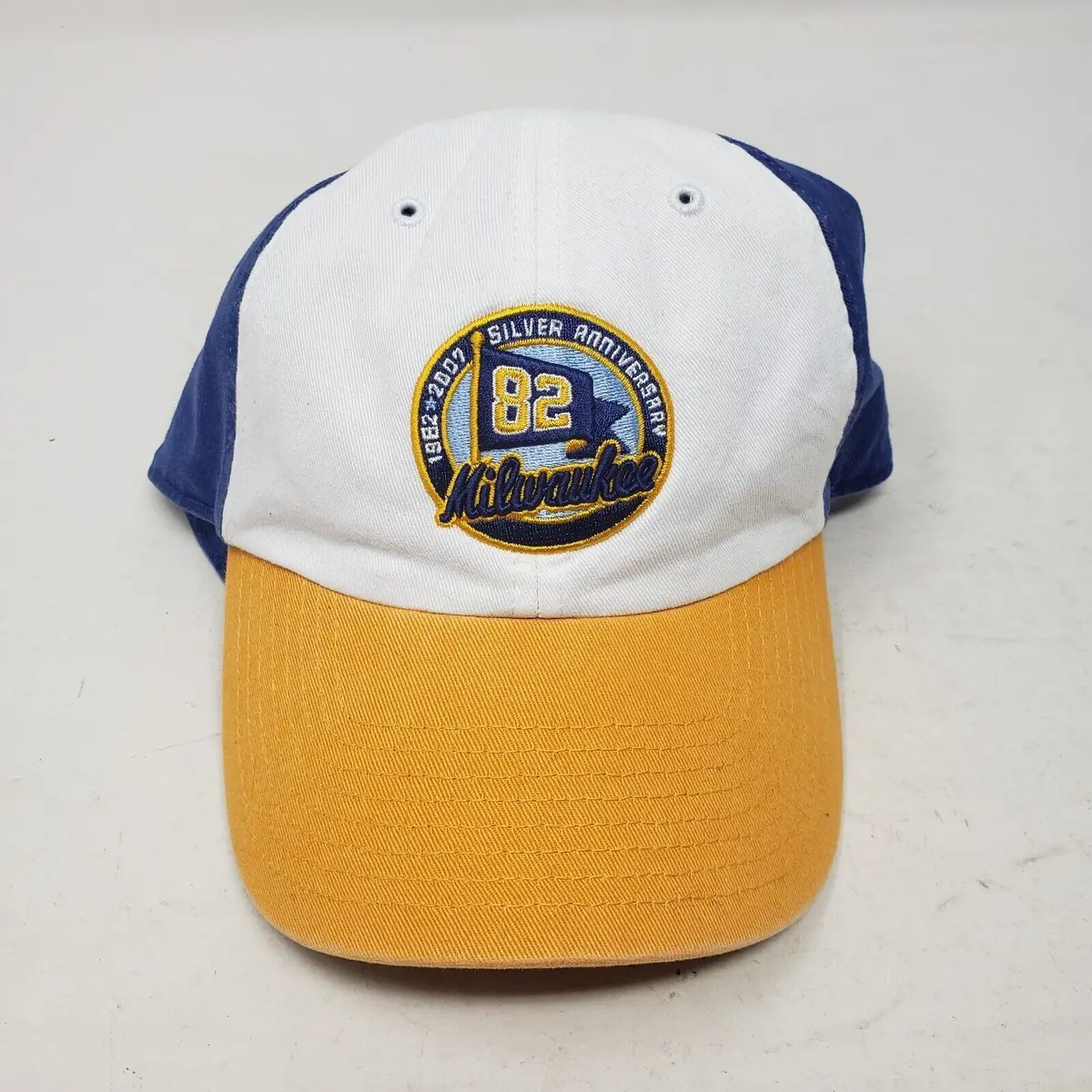 Vintage Milwaukee Brewers Silver Anniversary 82 Baseball Hat Cap Mens Os Twins 1