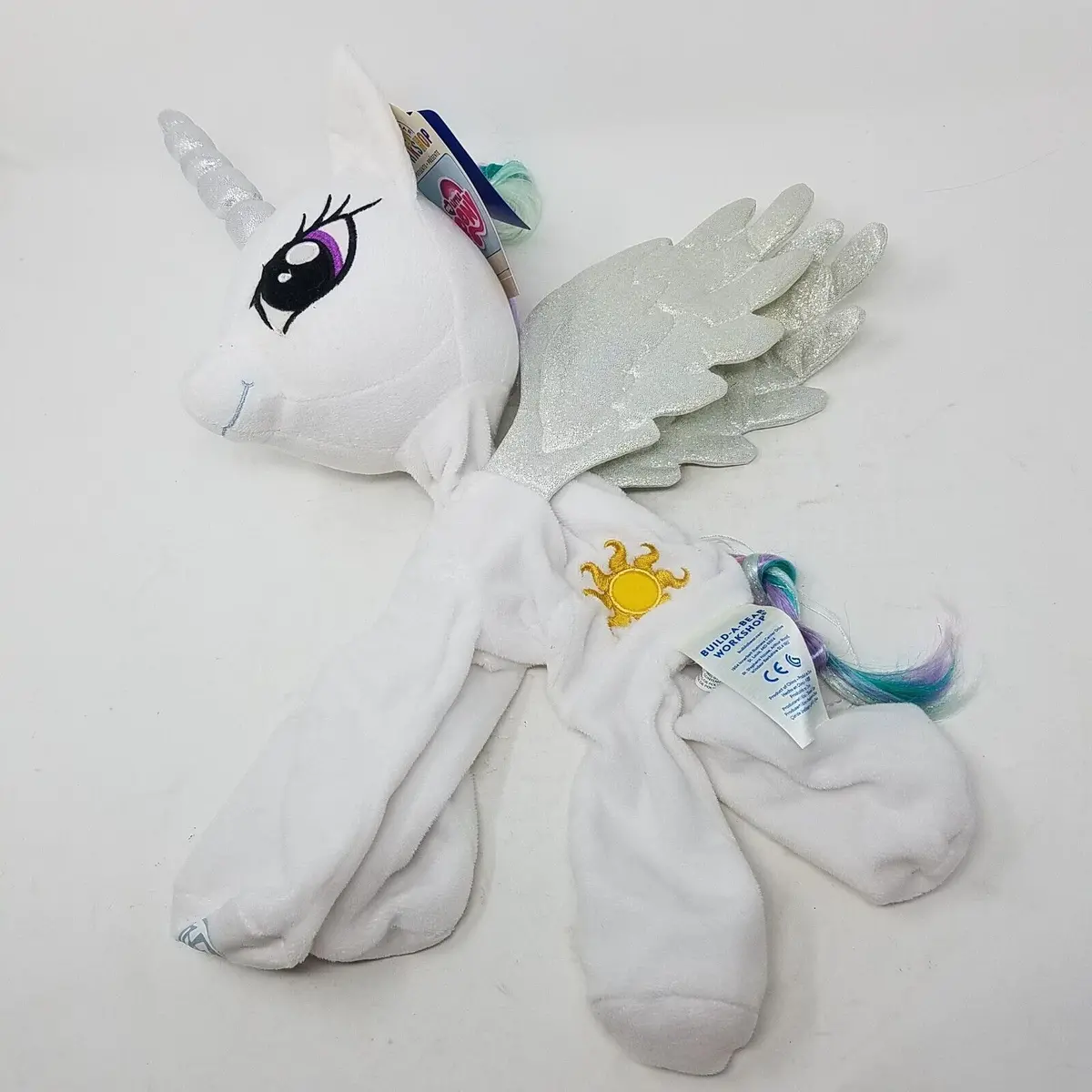 Build A Bear Mlp My Little Pony Princess Celestia Unstuffed Yellow Pegasus Plush 1