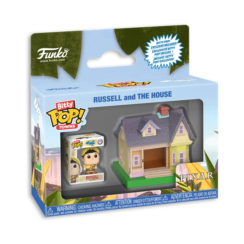 Funko Bitty Pop! Towns - Pixar - Up - Russell And The House Vinyl Figures (85515) Low Stock 1