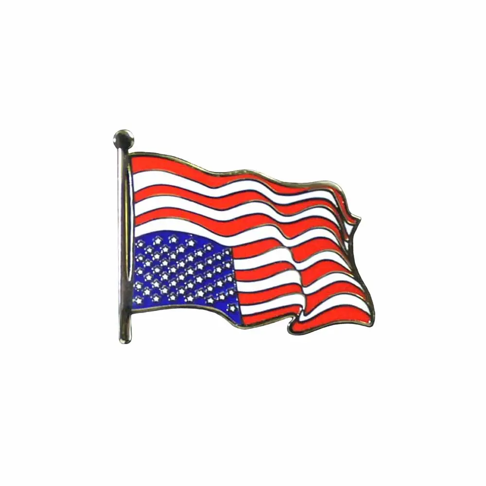 S.O.S. Dress For Distress Upside Down American Flag Pin 1