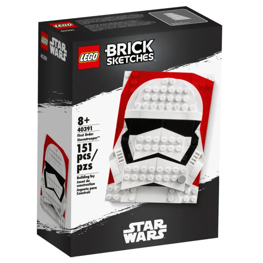 Lego Brick Sketches - Star Wars: First Order Stormtrooper (40391) Building Toy Low Stock 1