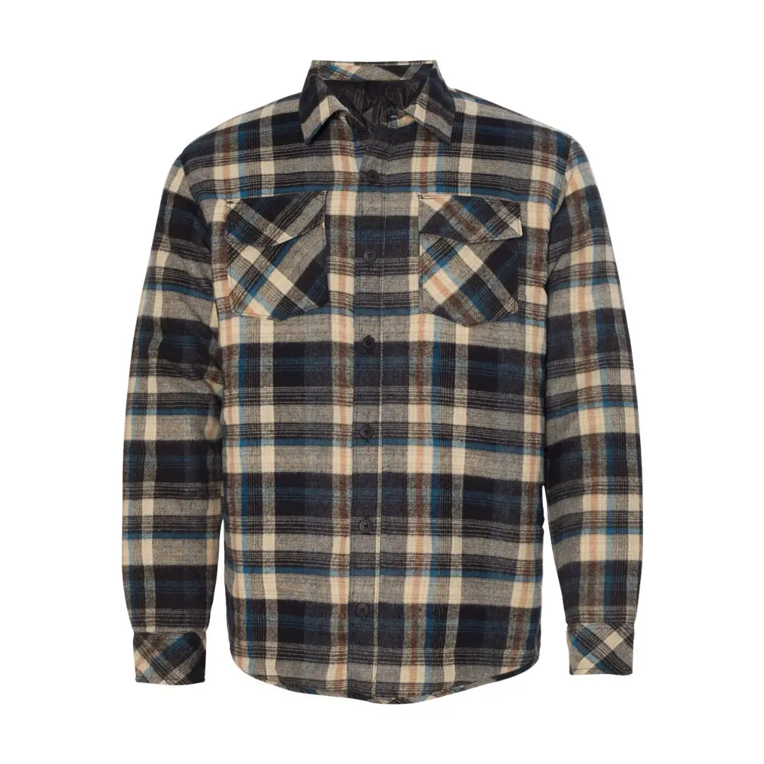 Quilted Flannel Shirt Jacket 1