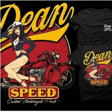 Dean Speed Semper Sexy - Men's T-Shirt - Black 1