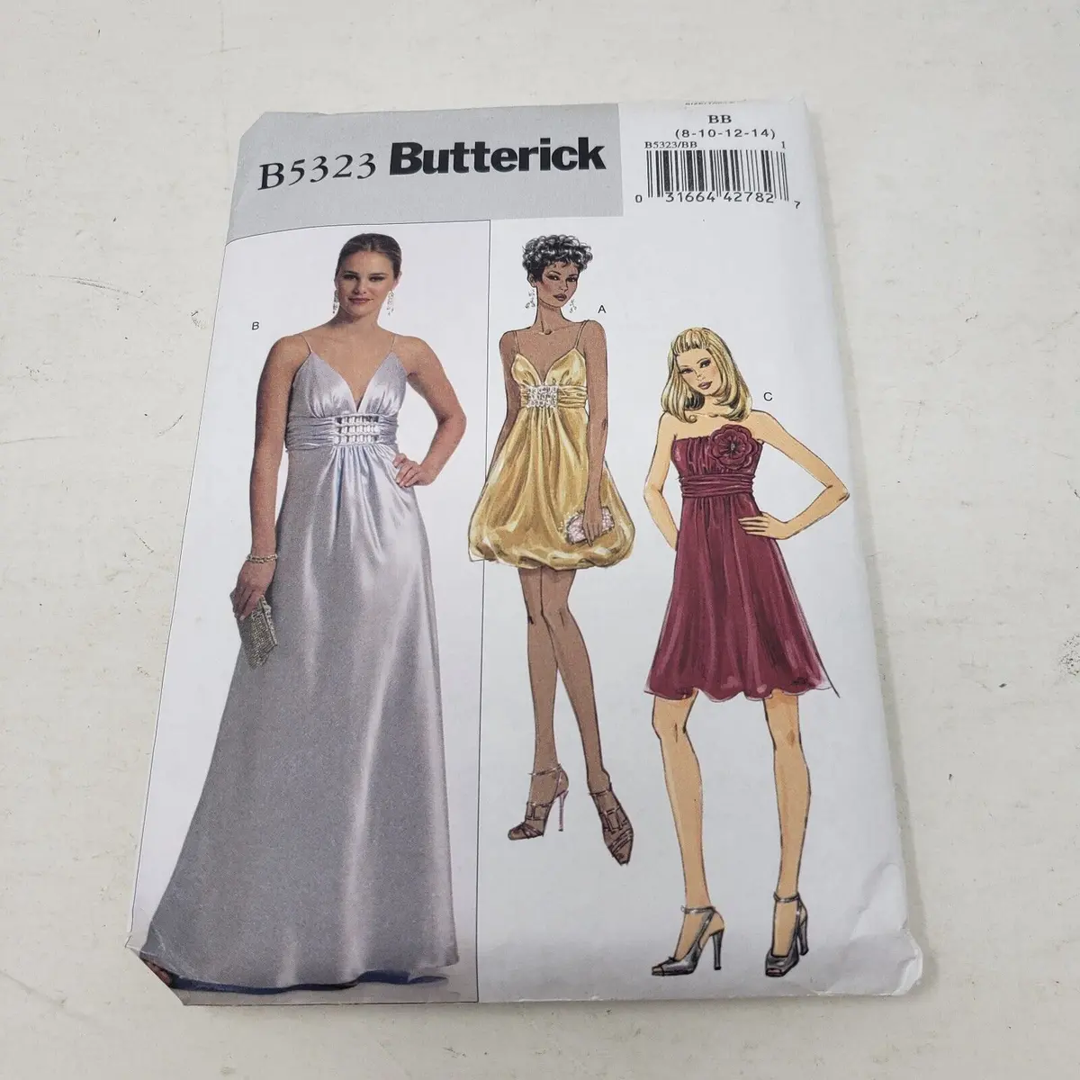 Butterick Sewing Pattern B5323 Women Sz 8-10-12-14 Formal Maxi Mini Bubble Dress 1