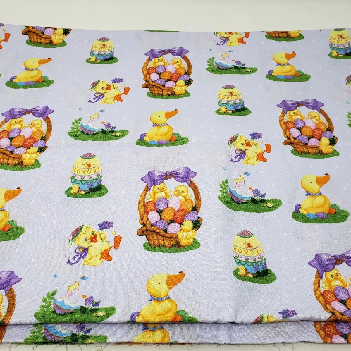 Easter Fun Chicks Eggs Free Spirit Westminster Hallmark Fabric 3+ Yards Hm58 1
