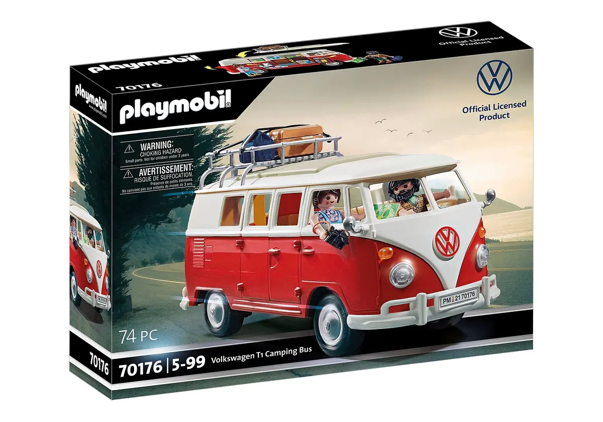 Playmobil - Vw Series - Volkswagen T1 Camping Bus (70176) Play Set 1