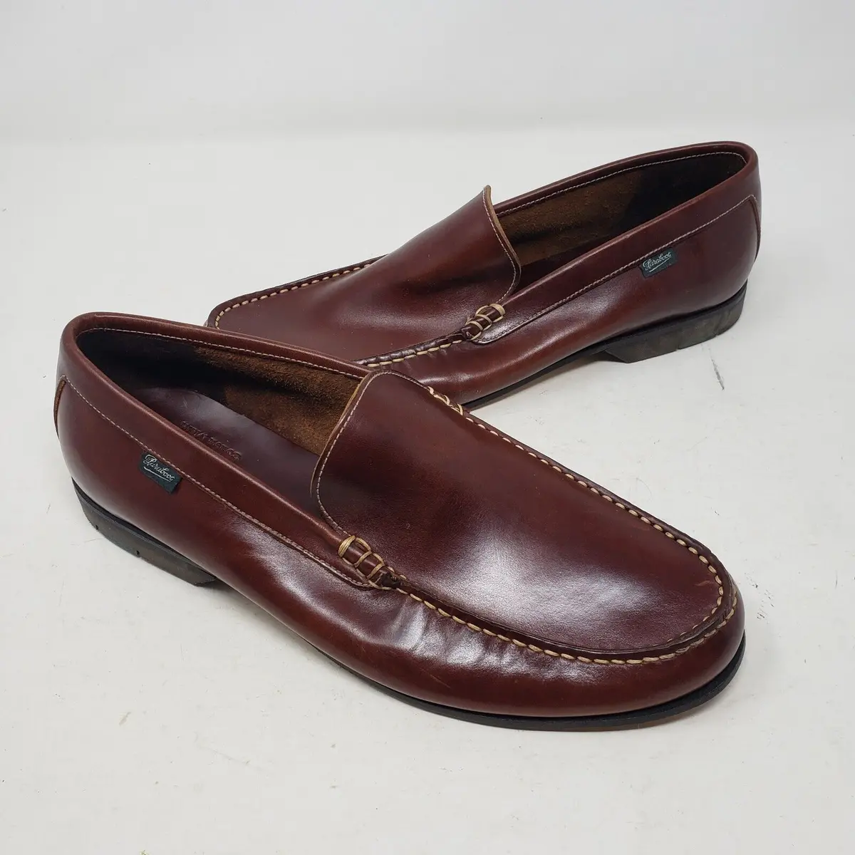 Vintage Paraboot Veritable Mocassin Cousu Driving Loafers Dress Shoes Mens 10 1