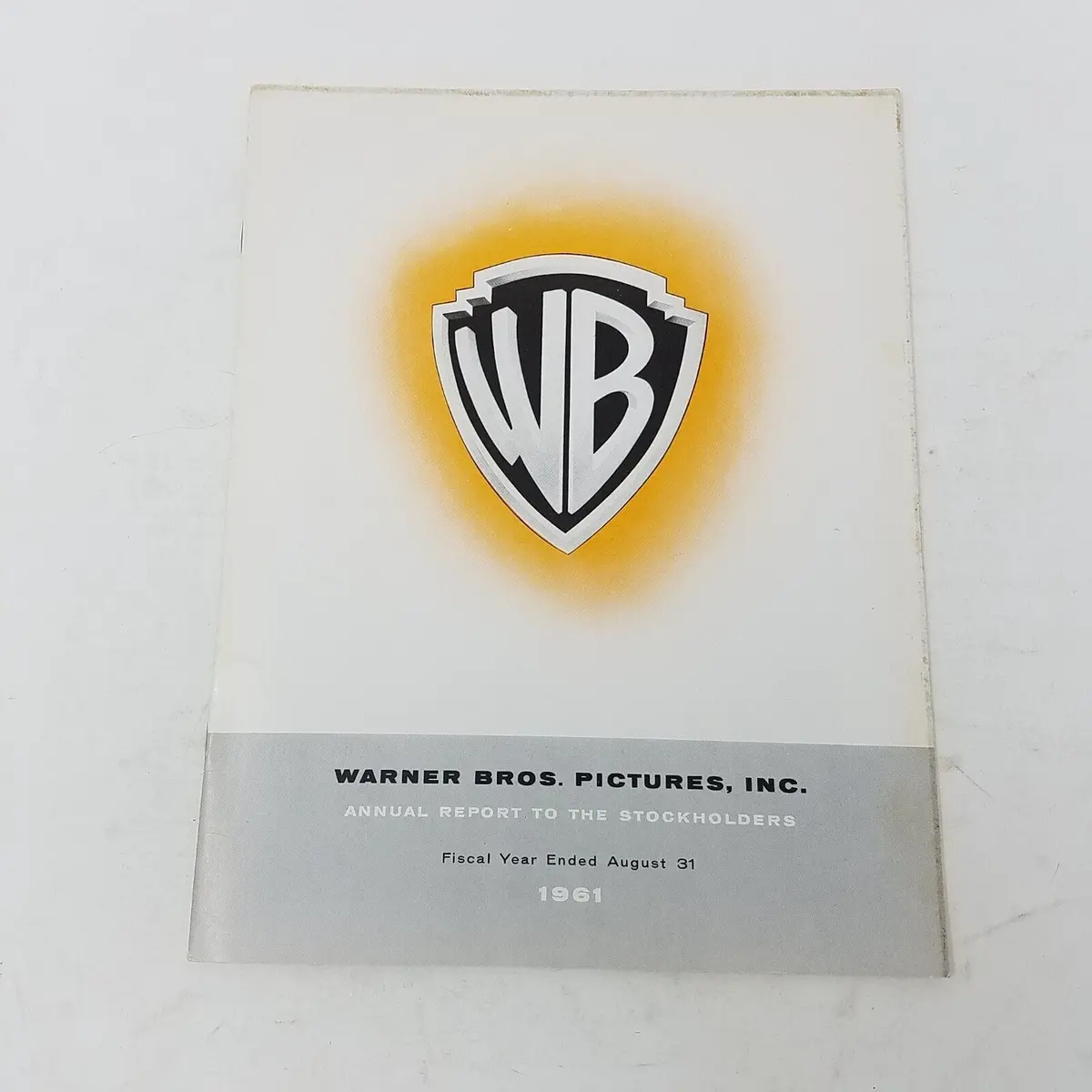 1961 Warner Bros Pictures Stockholders Annual Report Shareholders Financials Vtg 1