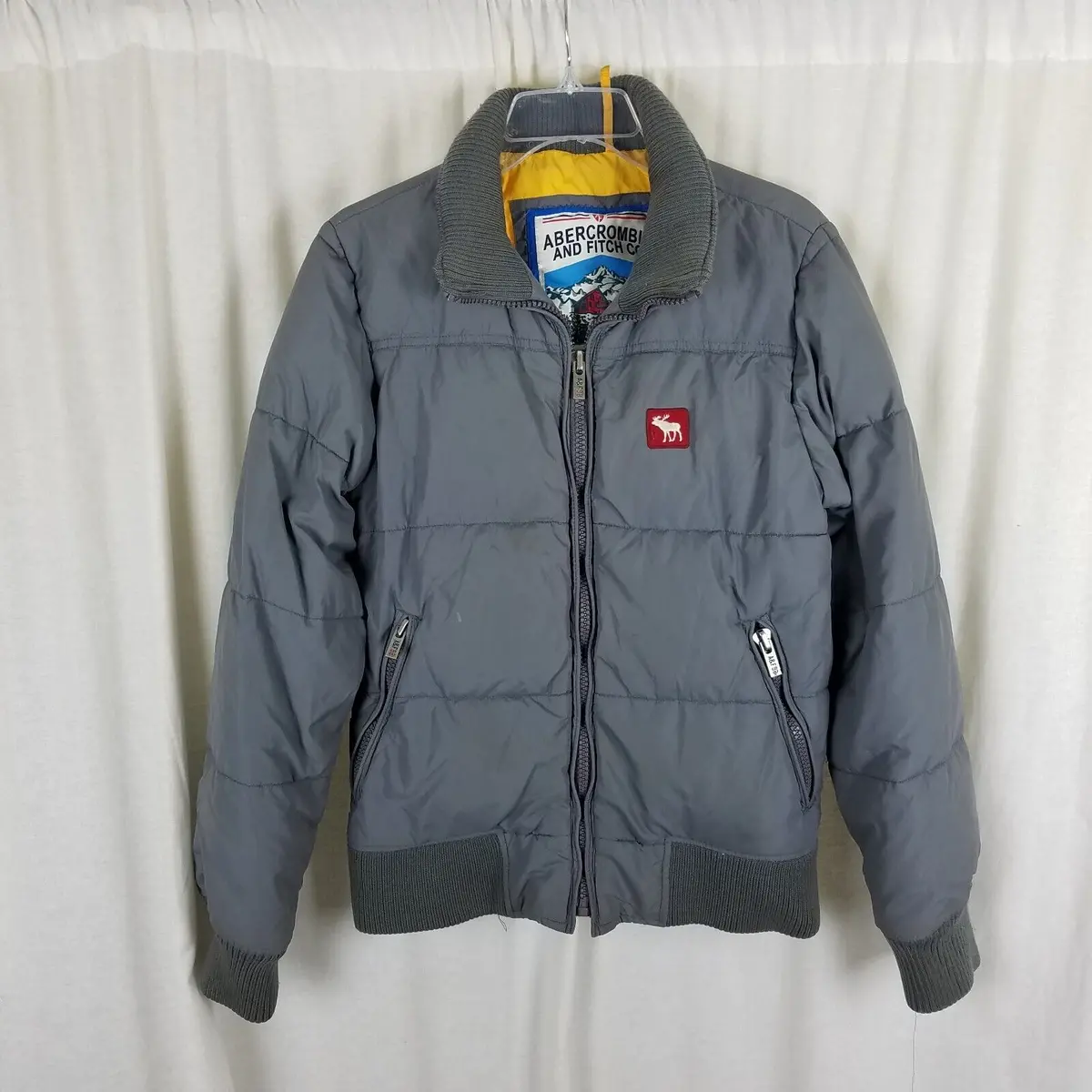 Vintage A&F Abercrombie & Fitch Goose Down Puffer Jacket Parka Mens Sz S 90S Y2k 1