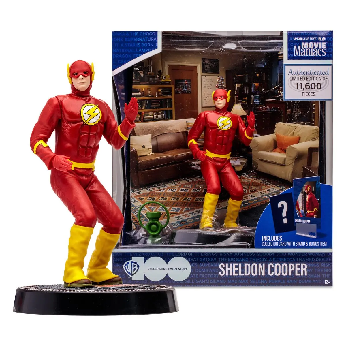 Movie Maniacs Wb 100: Sheldon Cooper (The Big Bang Theory) Limited Edition 6-Inch Posed Figure 14013 Low Stock 1