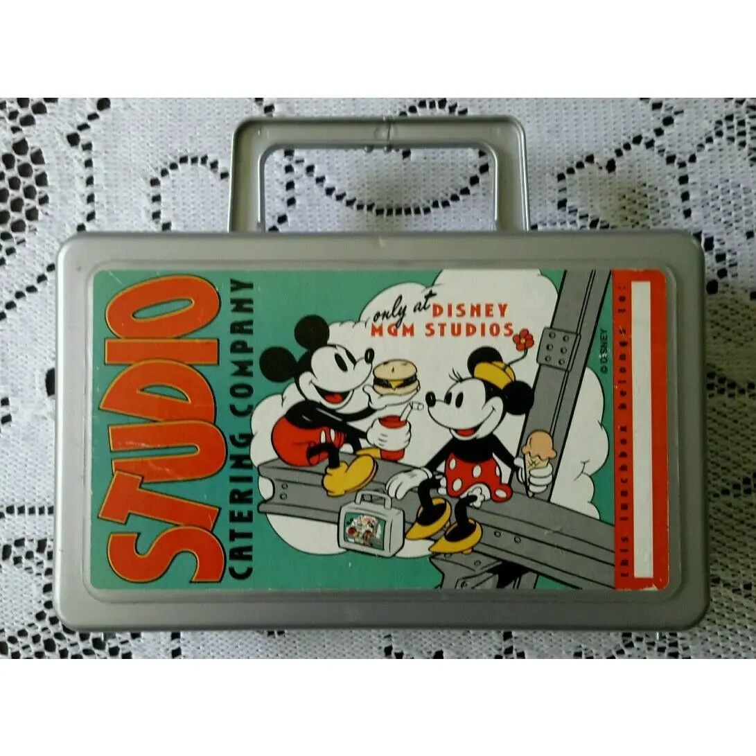 Disney Mgm Studios Catering Company Mickey Minnie Mouse Lunchbox Whirley Ind Usa 1