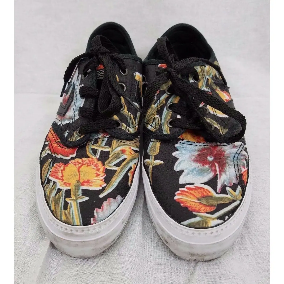 Converse Cons Zakim Ox Floral Hawaiian Hibiscus Flowers 151318C Womens 6.5 Black 2