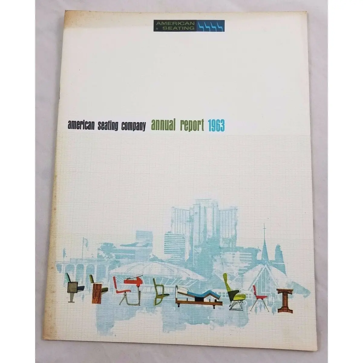 1963 American Seating Company Annual Report Financials Earnings Results Chairs 1