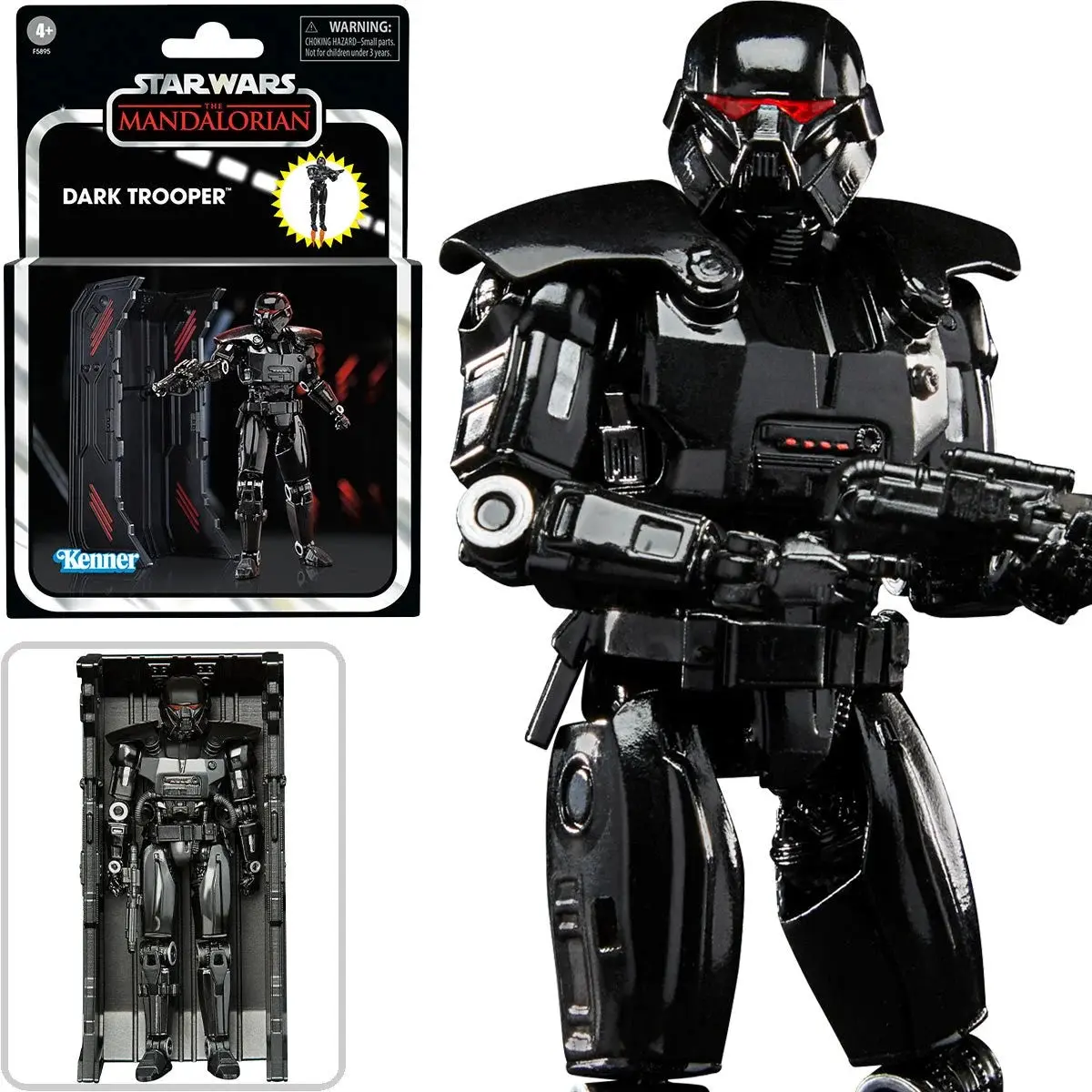 Star Wars: The Vintage Collection - The Mandalorian - Dark Trooper Deluxe Action Figure (F5895) 1