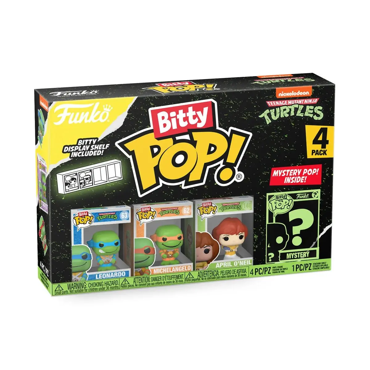 Funko Bitty Pop! Teenage Mutant Ninja Turtles (Leonardo) 4-Pack Vinyl Figures (71507) Low Stock 2