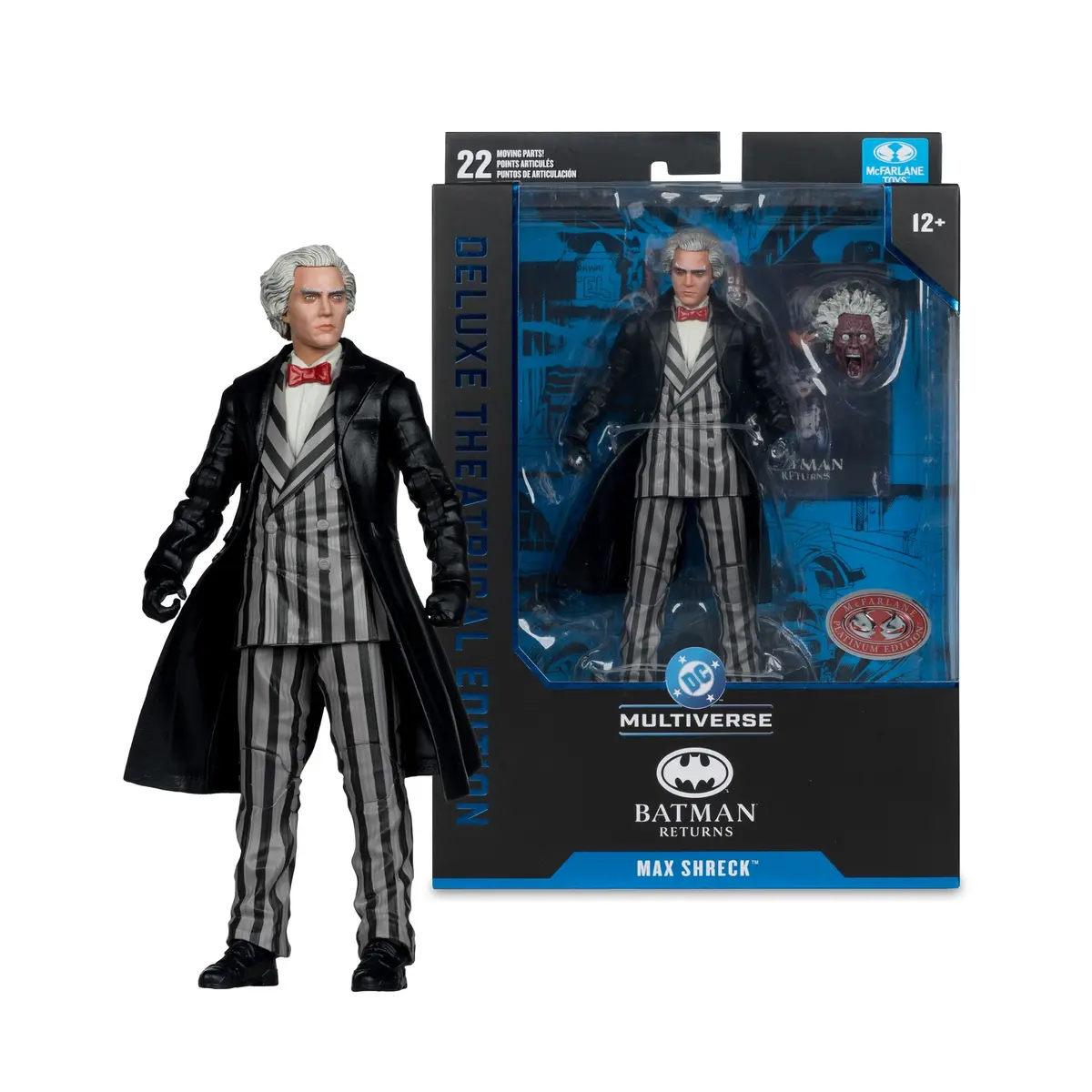Mcfarlane Dc Multiverse - Batman Returns - Max Shreck (Deluxe Theatrical Edition) Red Platinum 15593 1