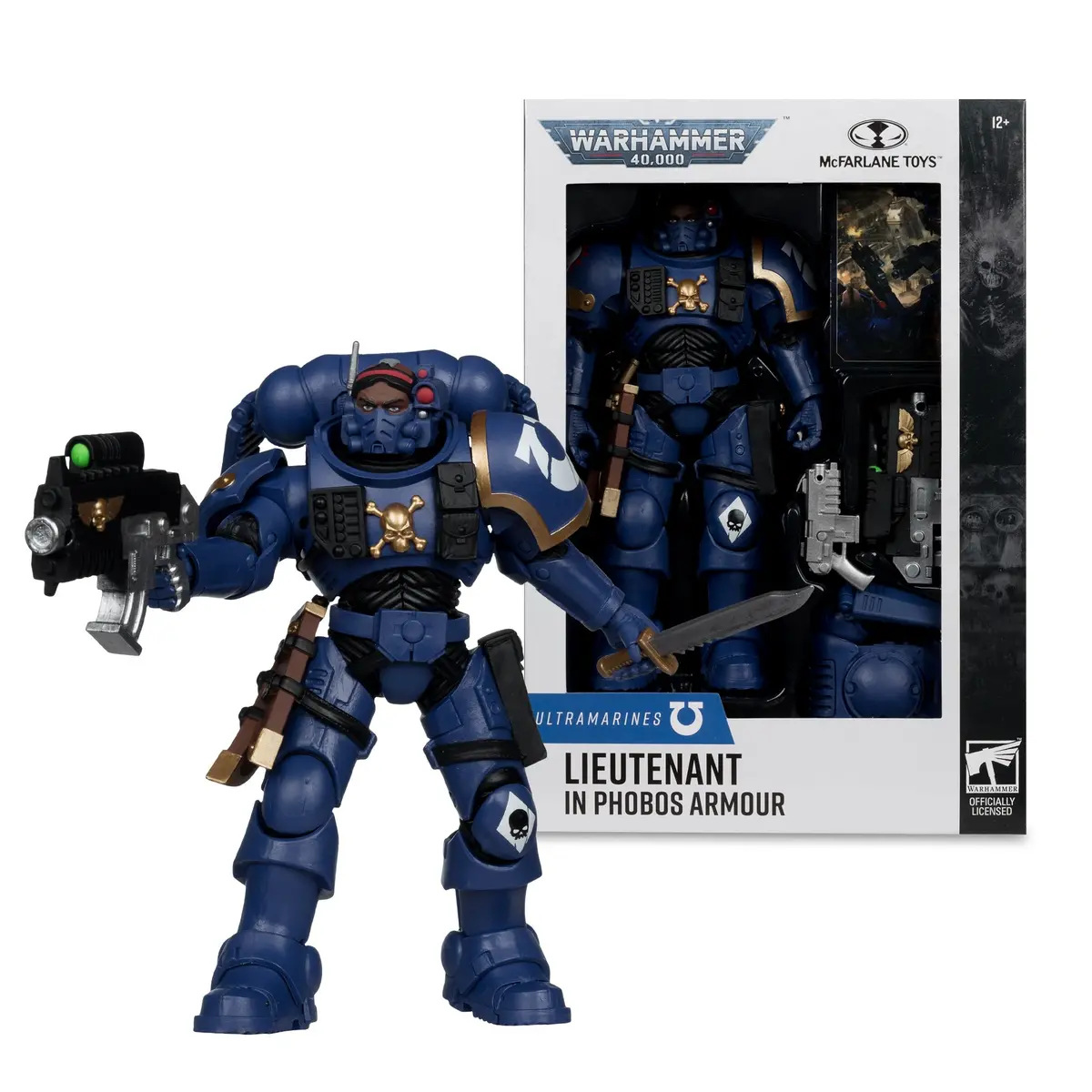 Mcfarlane Toys - Warhammer 40,000 - Lieutenant In Phobos Armor (Ultramarines) Action Figure (10906) Low Stock 1