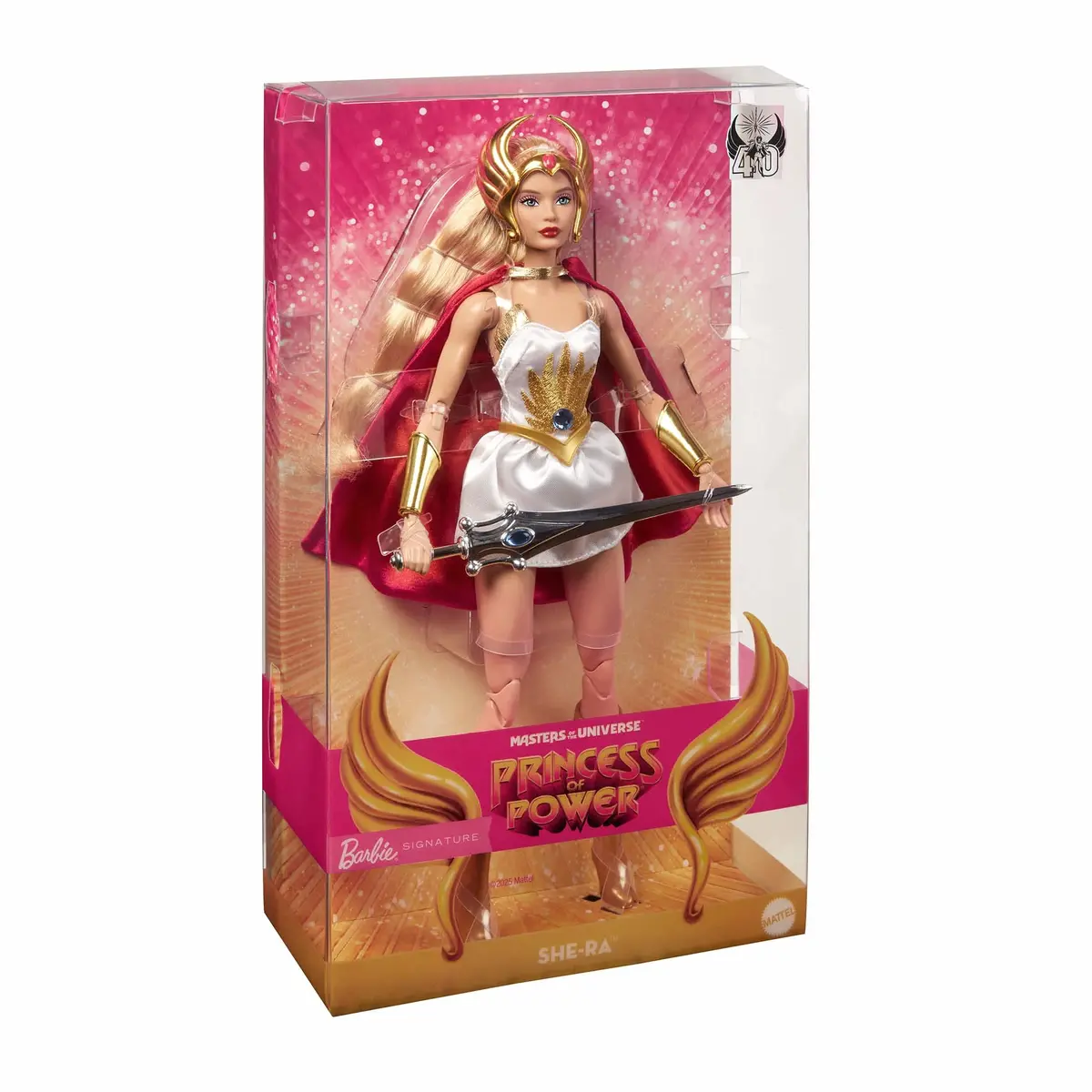 Mattel - Masters Of The Universe - She-Ra Princess Of Power 40Th Barbie Doll Gold Label Figure Jbj33 Last One! 1